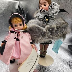 Elegant Pink and Black Doll Set